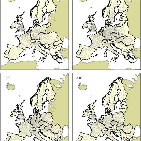 Railway maps of Europe: 1850-1890 and 1890-1930. | Download Scientific ...