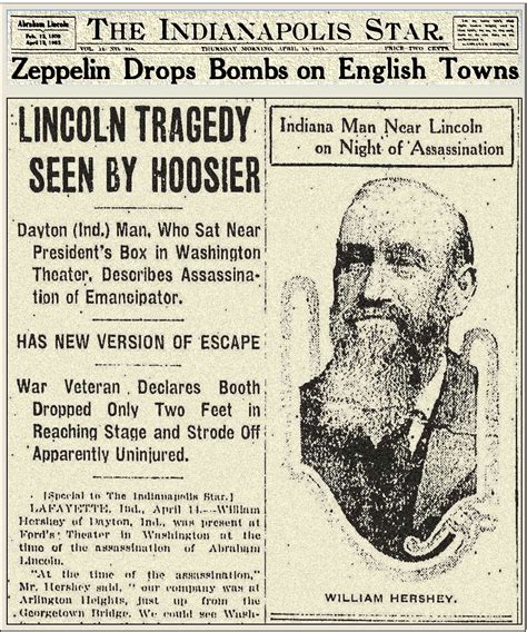 Indianapolis Collected: Local Residents Witness Lincoln Assassination