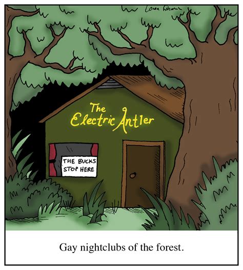 Cartoon: "Gay nightclubs of the forest" - Humoresque Cartoons