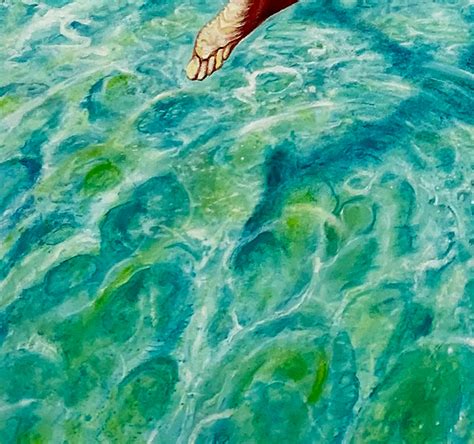 Anastasia Gklava - Floating Weightlessly - Oil painting of nude female
