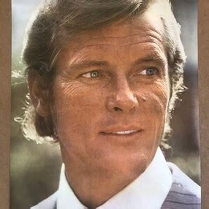 Vintage Original 1970s Roger Moore Pinup Poster Movie Memorabilia James ...