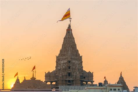 Dwarkadhish Temple At Evening. Stock Photo | Adobe Stock