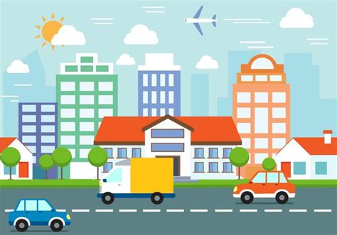 Free Cityscape Vector Design 123580 Vector Art at Vecteezy