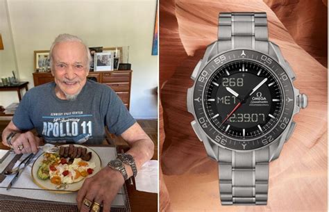 Buzz Aldrin celebrates with three special Omega watches