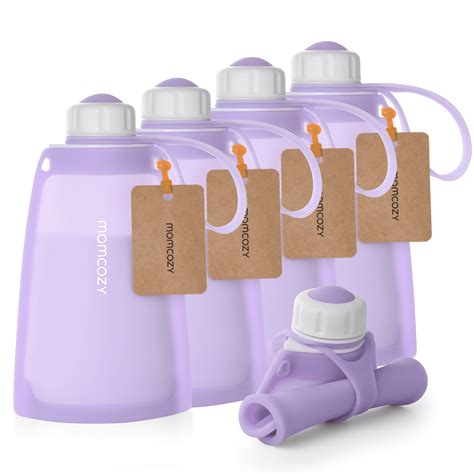 Momcozy Silicone Milk Storage Bags, Reusable Breastmilk Bags for