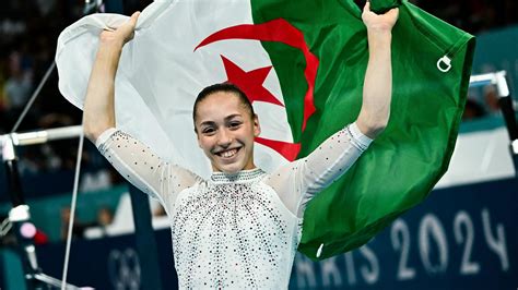 Paris 2024: Algeria's Kaylia Nemour wins Olympic uneven bars final