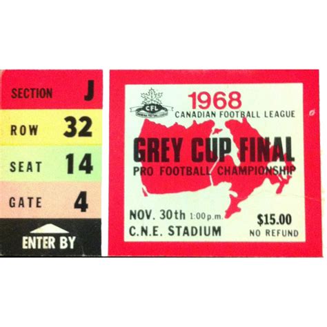 Grey Cup Tickets - Canadian Football Hall of Fame