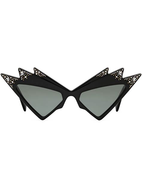 Gucci Eyewear crystal-embellished cat-eye Sunglasses - Farfetch