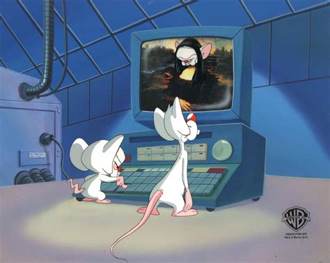 Warner Bros. Studio Artists - Pinky and The Brain Original Cel on