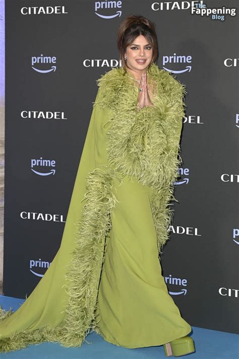 Priyanka Chopra Jonas Displays Her Cleavage at the Premiere of “Citadel