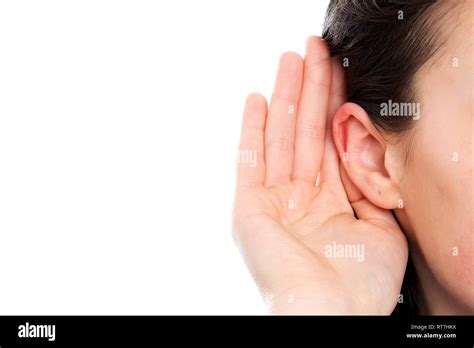 femme sourde banque de photographies  dimages  haute resolution alamy