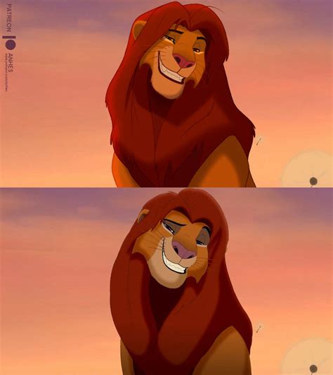 simba smile redraw  anhesart  deviantart