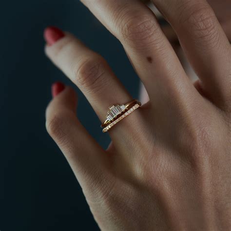 baguette wedding bands 6