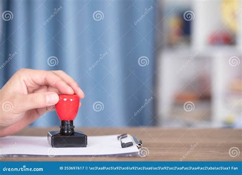 Close-up of Stamp the Document Stock Image - Image of rolled, chains ...