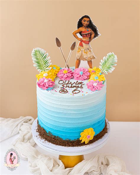 Moana Buttercream cake - Dainty Affairs