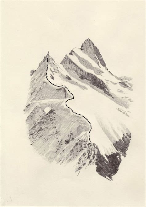 Mountain Sketch Tattoo at PaintingValley.com | Explore collection of ...