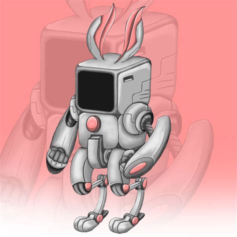 rabbit robot ilustration | Stock illustration, Illustration, Stock photos