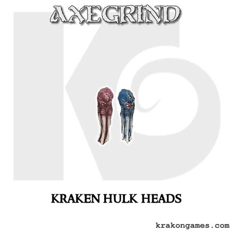 Kraken Hulk heads – Krakon Games