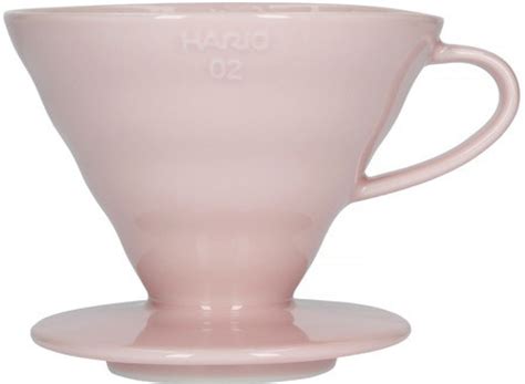 Купити Пуровер воронка Hario V60 02 кераміка рожевий — Kultura Coffee