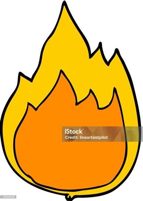 api kartun ilustrasi stok  gambar  alam api api