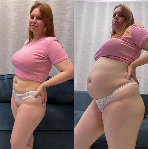 Before/After air pump inflation 🤰💨 : r/BellyExpansion