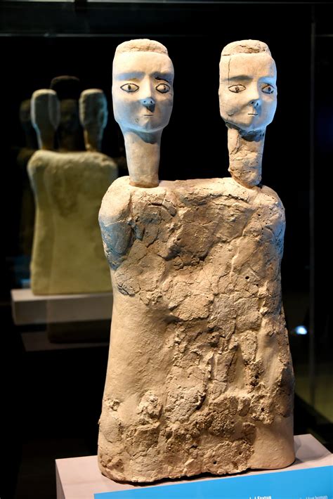 Two-Headed Statue from Ain Ghazal (Illustration) - World History ...