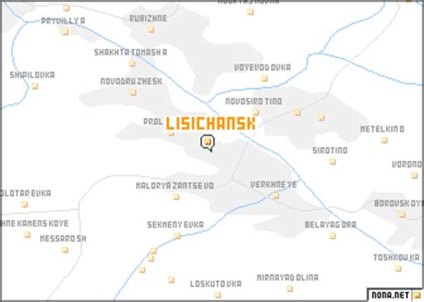 Lisichansk (Ukraine) map - nona.net