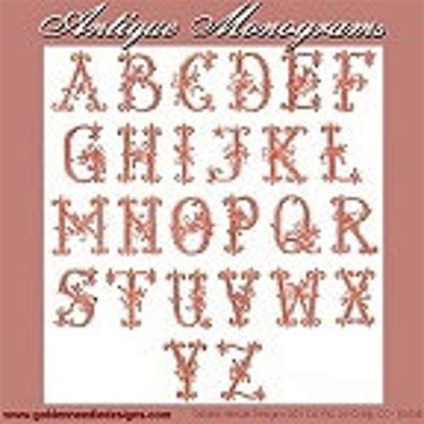 antique monogram collection machine embroidery designs etsy