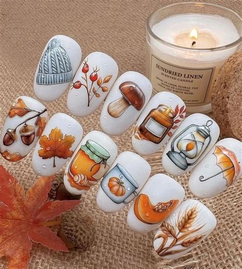 Pin by Ирина Леденцова on осенний маникюр | Fall nail art, Acrylic ...