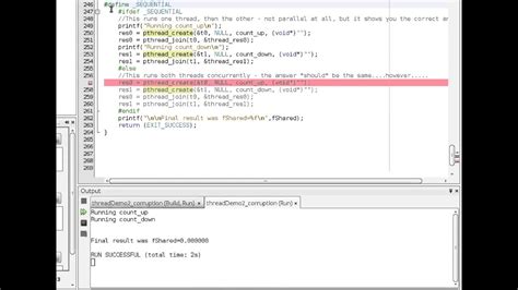 pthreads demo youtube