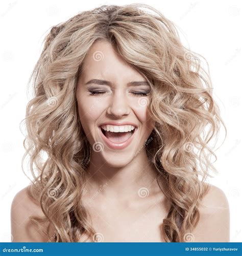 Beautiful Blonde Girl Scream Stock Photo - Image of girl, hair: 34855032
