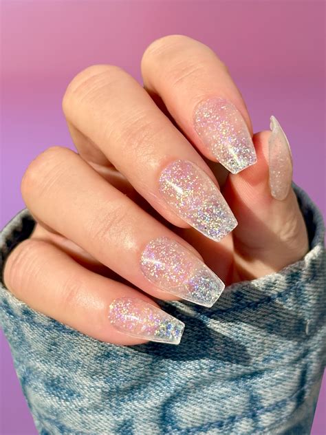 clear glitter nail polish strips tough girls