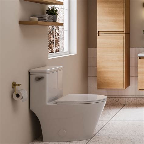 One-piece toilet with elongated bowl VICTOR | Bath Depot