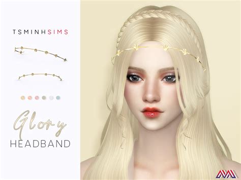 GLORY HEADBAND New simple medal flower headband... — TsminhSims