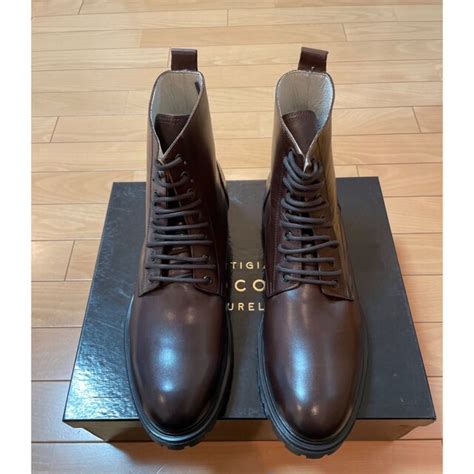 新品 ARTIGIANI AURELIO GIOCONDI レザーブーツの通販 by ヒデヒデ's shop｜ラクマ