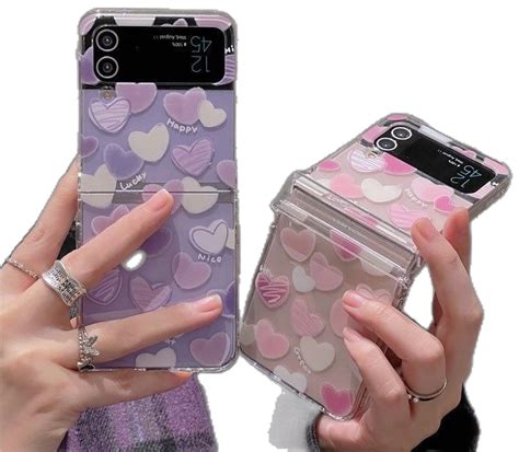 sweet heart samsung galaxy  flip phone case flip phone case pink