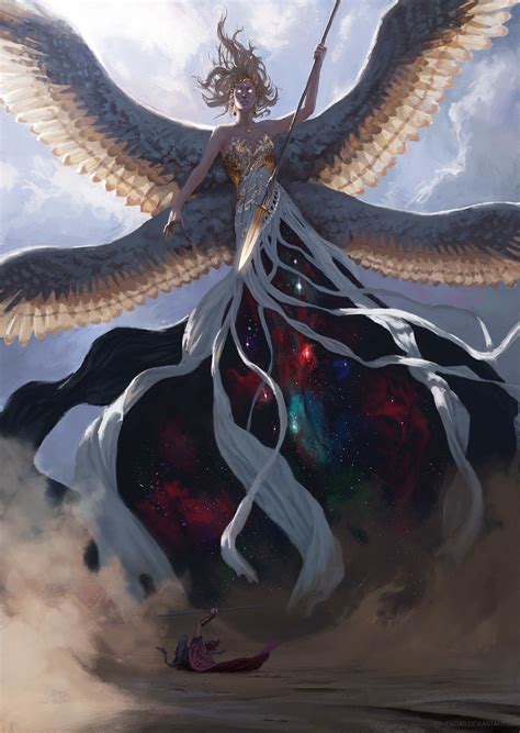 Goddess of Light by Alex Sauerwald | Темно-фантазийное искусство