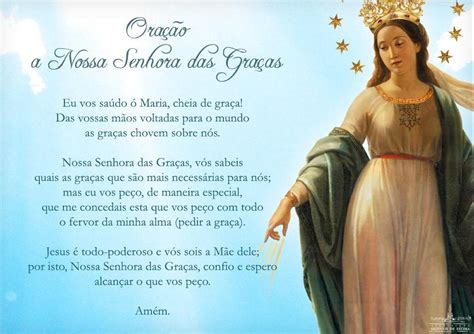 Oração Nossa Senhora Das Graças Para Imprimir - NÓS OS LEIGOS: Oração a Nossa Senhora das Graças
