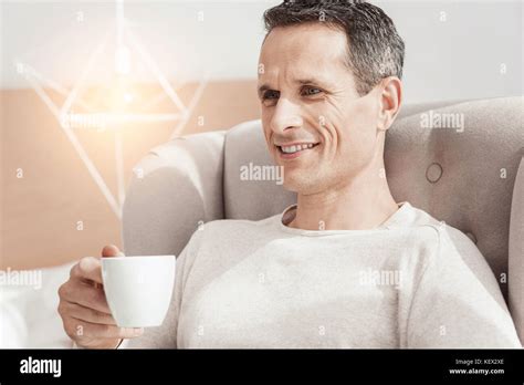 positive delighted man   stock photo alamy