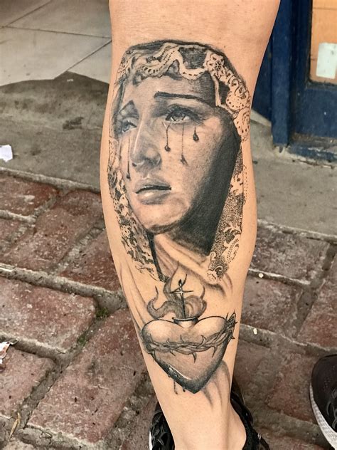 Virgen maria tattoo realismo | Tatuajes populares, Hombres tatuajes ...