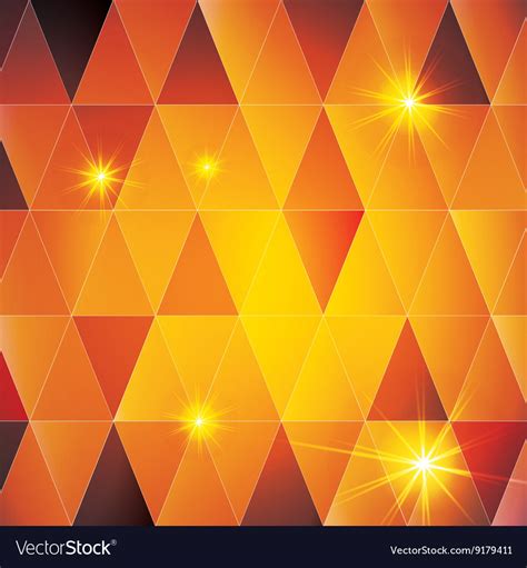 Orange triangle abstract pattern Royalty Free Vector Image