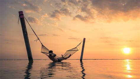Relaxing Sunset Background