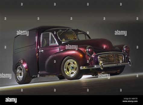 morris minor customised van stock photo alamy