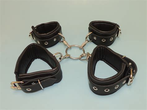 Padded Leather Hog Tie Set | Sinners-UK