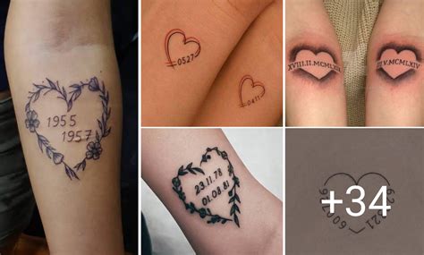 Tatuajes de corazones con fechas y su significado