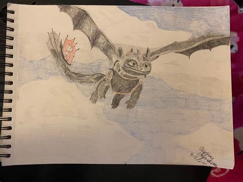Toothless The Dragon Realistic Sketches