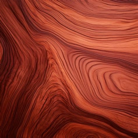 Premium AI Image | Top view of red brown wood for background dark ...