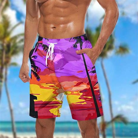 DPTALR George Mens Swim Trunks Quick Dry Shorts Swimsuit Beach Pants #