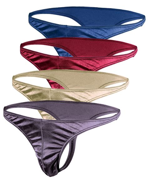 Buy Barbra Lingerie Satin Mens Thongs Underwear Panties Silky Sexy Man
