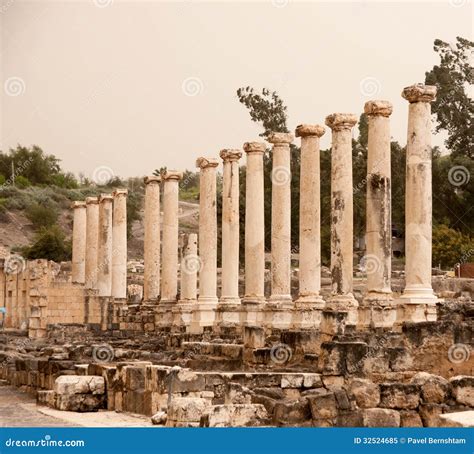 Ancient Ruins in Israel Travel Stock Image - Image of excavations